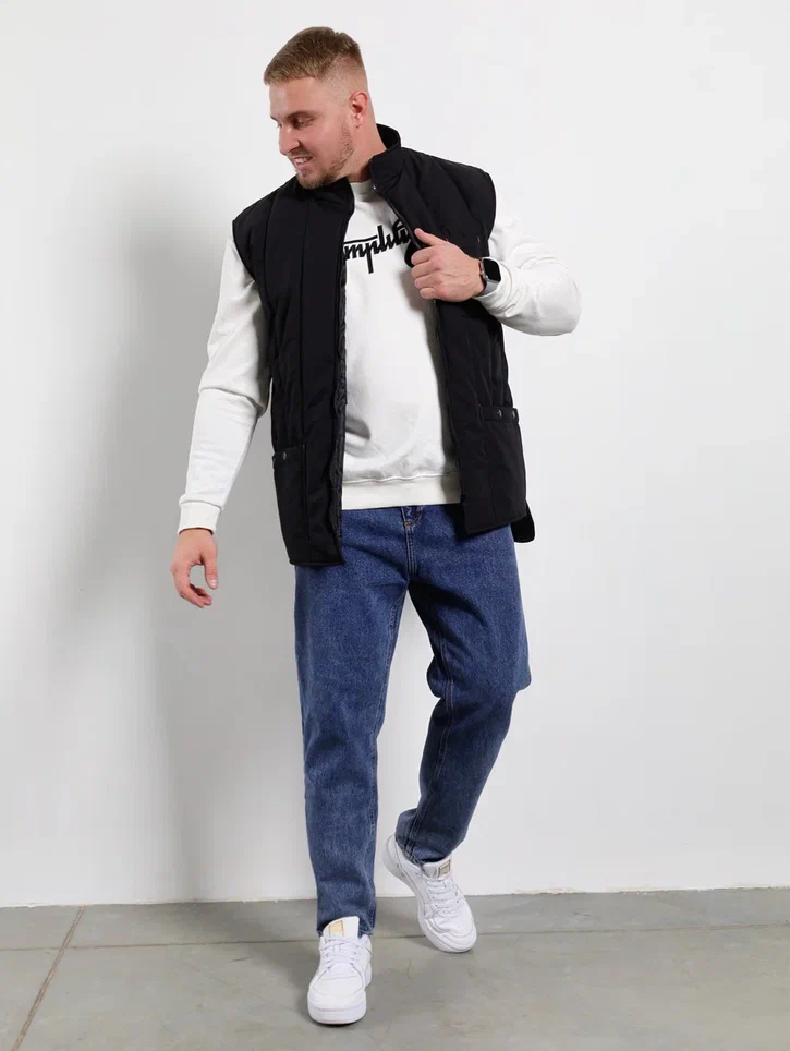 Жилет утепленный черный "Патруль"