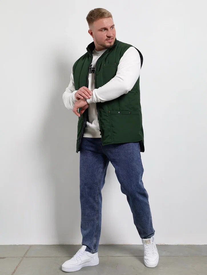 Жилет утепленный зелный "патруль"